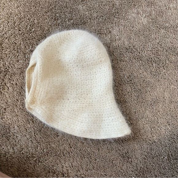 VTG 60’s Ivory Mohair Floppy Hat - Picture 10 of 13